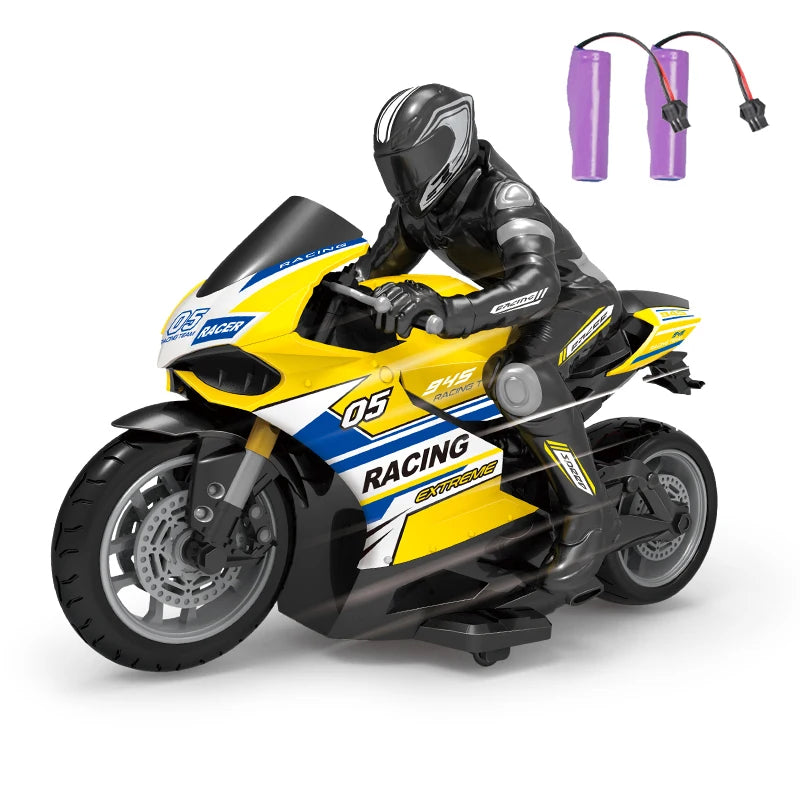 1/10 Scale Electric RC Motorcycle – High Speed 4-Channel Off-Road Remote Control Car