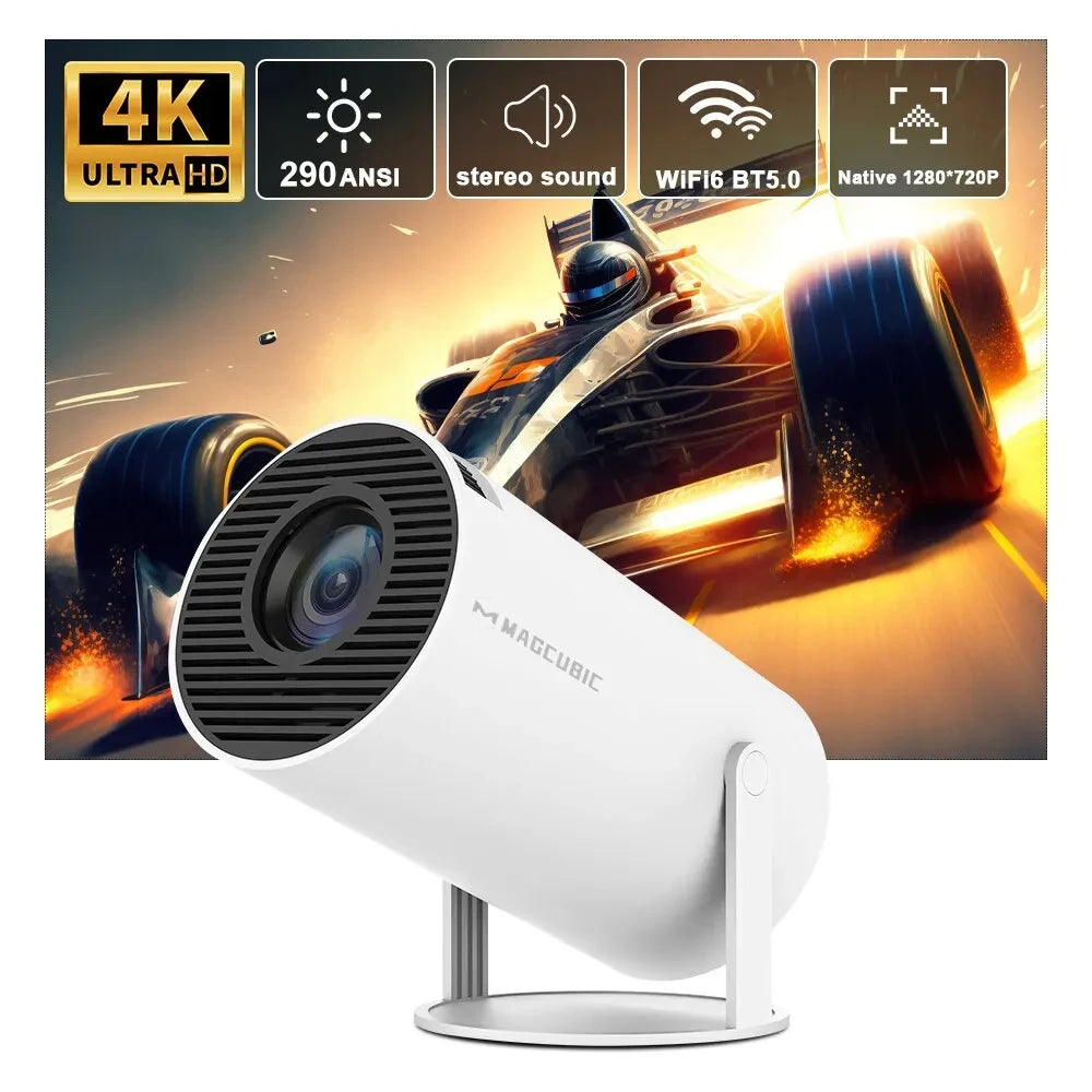 Magcubic HY300 Pro 4K Android 11 Projector – Dual WiFi6, BT5.0, 1080P Home & Outdoor Cinema