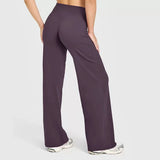 Women’s Flared Yoga Leggings – High-Waist Seamless Wide-Leg Fitness Pants thumbnail 32