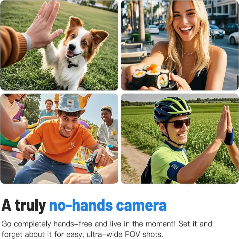 H88 Mini Body Camera 1080P Full HD WiFi Action Cam with Helmet & Handlebar Mount