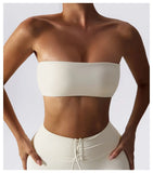 Strapless Quick-Dry Sports Bra Women’s Tube Top Yoga & Fitness Gym Wear thumbnail 21