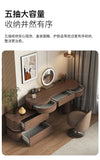 Luxury Modern Bedroom Dressing Table with Mirror, Makeup Stool, and Storage Drawers thumbnail 18