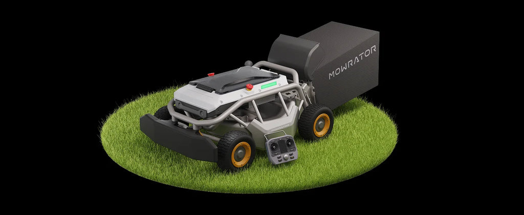 RC Lawn Mower S1 4WD 56V18Ah – 21" Blade, 37° Adjustable Cutting Height, Multi-Function, Handles 75% Slope, 1.12 Acres