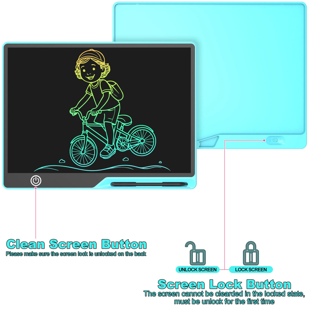 16/20 Inch Rechargeable LCD Writing Tablet Erasable Multi-Color Drawing Board for Kids