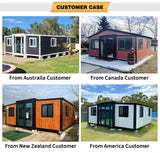 Expandable Prefab Container House Foldable Steel Tiny Home 20ft / 30ft / 40ft Customizable thumbnail 16