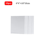 10 Pcs Cotton Canvas Board Set Primed White Painting Panels for Oil, Acrylic, Watercolor & Gouache HB-17 thumbnail 17