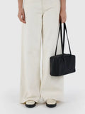 Large Capacity Square Shoulder Bag – Casual Canvas Bowler Handbag for Everyday Use thumbnail 3