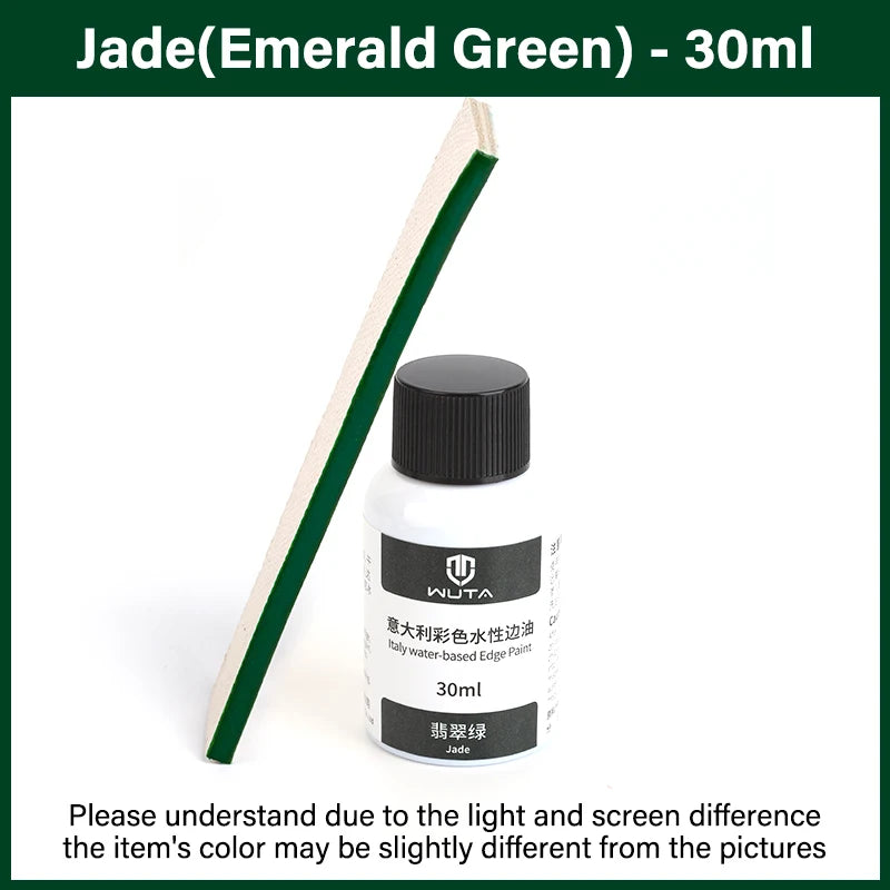 30ml Professional Leather Edge Paint – Italy Imported Water-Based Semi-Gloss Edge Oil, 22 Colors DIY Leather Finish