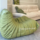 MOMO Caterpillar Single Recliner Lazy Sofa Wabi-Sabi Style Fabric Lounge Chair 78x103cm thumbnail 31