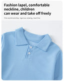 Children’s Short-Sleeved POLO Shirt – Boys & Girls Casual Solid Color T-Shirt, Comfortable Lapel Prince Style thumbnail 8