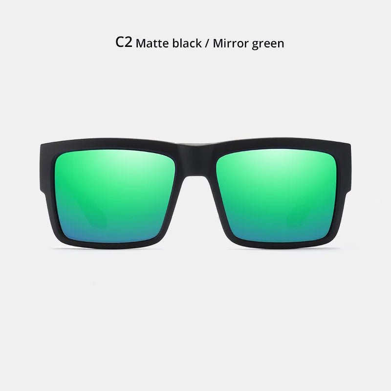 KDEAM Classic Square Polarized Sports Sunglasses UV400 Windproof Outdoor Fishing Driving Shades for Men KD093