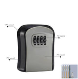 Password Lock Box – Anti-theft Wall-mounted Key & Card Safe thumbnail 13