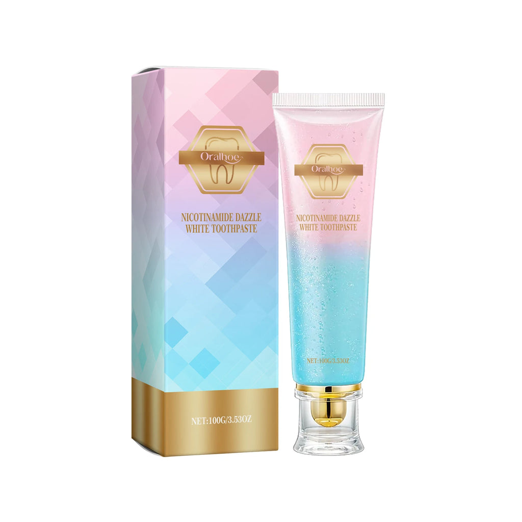 Niacinamide Whitening Toothpaste – Stain Removal, Plaque Reduction & Fresh Breath, 100g