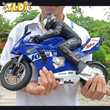 RC Motorcycles 1:6 & 1:10 Electric High-Speed Remote Control Racing Motorcycle for Kids thumbnail 1