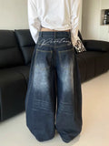 Womens Y2K Loose Baggy Cargo Jeans – High Waist Wide Leg Vintage Style thumbnail 2