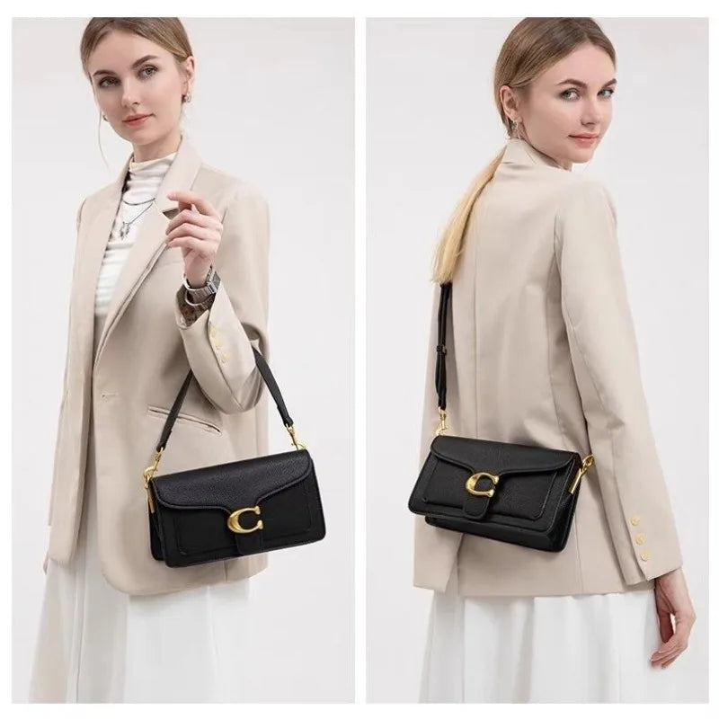 Fashionable Underarm Shoulder Bag with Dual Straps and Diagonal Small Square Design – PU Leather Satchel