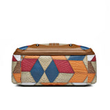 Vintage PU Leather Armpit Shoulder Bag for Women – Geometric Rivet Crossbody Satchel thumbnail 5