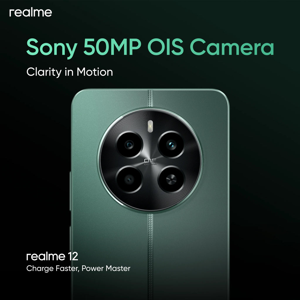 realme 12 4G Smartphone 50MP Sony OIS Camera Snapdragon 685 6.67" 120Hz AMOLED 67W Charge NFC