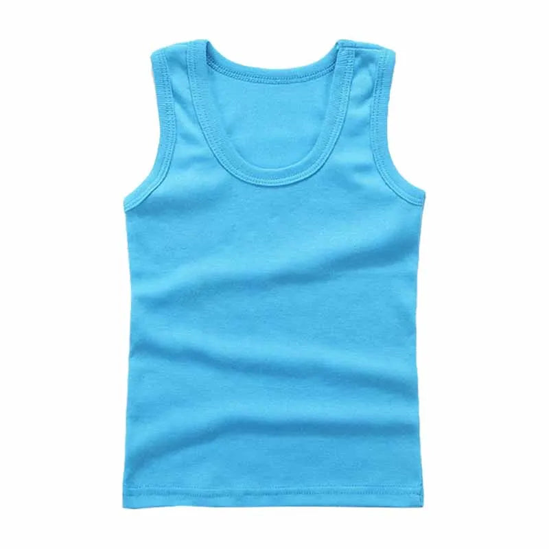 Kids Summer Vests – Boys & Girls Cotton Sleeveless Tank Tops (Ages 2–12)