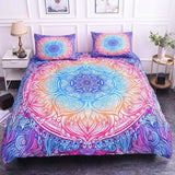 Mandala Lotus Flower Duvet Cover Set King Size Blue Purple Pink Bohemian 3D Print Bedding thumbnail 16