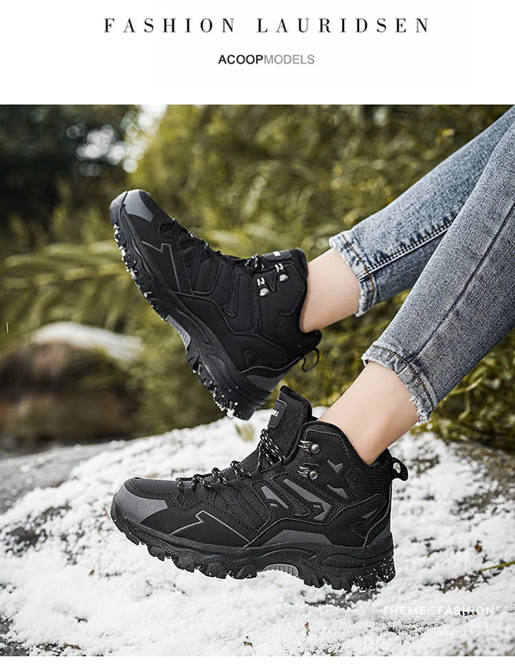 Winter Women’s Velvet Warm Hiking Shoes – Waterproof, Durable & Built for Adventure