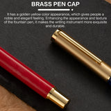 Exquisite Resin Fountain Pen Set 0.5mm Medium Nib with 15ml Ink Gift Box – Luxury Metal Calligraphy & Office Writing Pen thumbnail 4