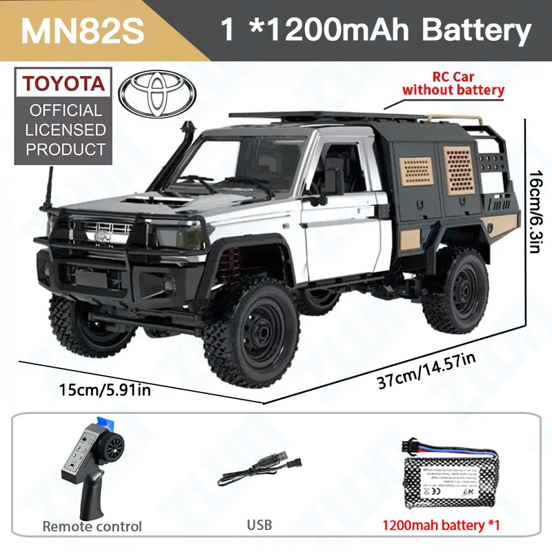 ZWN MN82 / MN82S LC79 1:12 Scale 4WD RC Pickup Truck – Full Scale Off-Road Climbing Remote Control Car