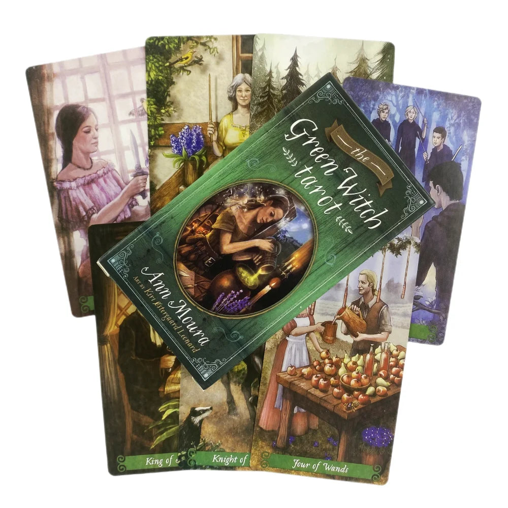 Green Witch Oracle Cards – Fortune-Telling & Divination Deck