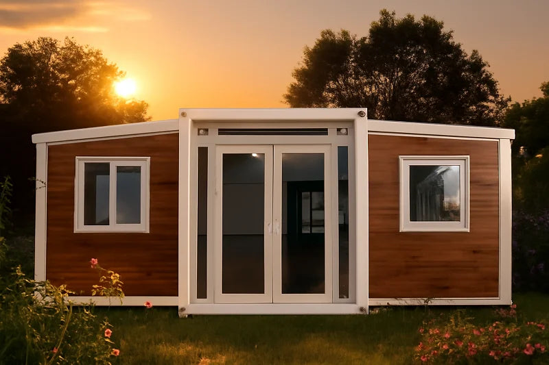 20ft Double Wing Expandable Container House – Modern Prefabricated Mobile Home