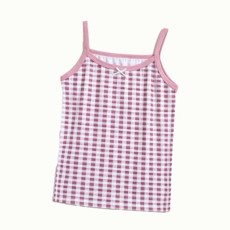 Girls’ Summer Tank Tops – Cartoon Cotton Camisoles, Ages 3-8