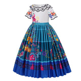 Girls Encanto Princess Dress Cosplay Costume – Mirabel & Isabela Carnival Birthday Party Outfit thumbnail 2