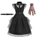 Girls Black Princess Costume Dress – Kids Cosplay Party, Pageant & Halloween Outfit thumbnail 14