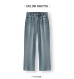 Semir Women’s 2025 Winter Wide-Leg Fleece-Lined Jeans – Full-Length Hong Kong Style Trousers thumbnail 18