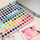 Professional Watercolor Paint Set 24/60/98/130 Colors thumbnail 12