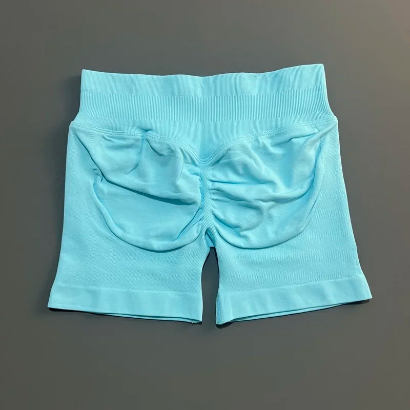 Women High Waist Fitness Shorts – Yoga, Gym, Running Sportswear