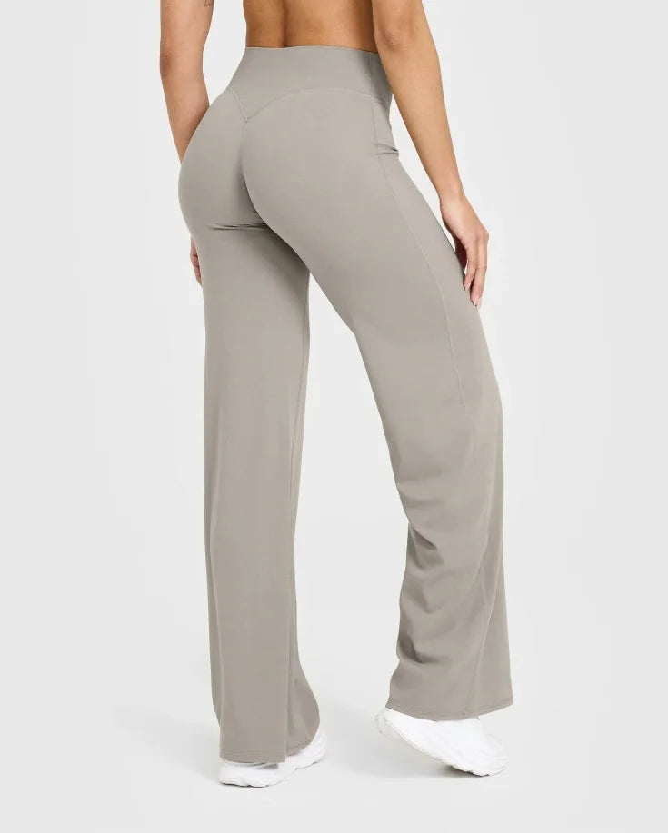 NCLAGEN Women's Sport Trousers – Straight-Leg Ultra Soft Yoga & Running Pants