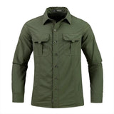 Men’s Lightweight Quick-Drying Tactical Shirt – Breathable Military-Style Long-Sleeve Cargo Shirt for Hiking, Camping & Outdoor Adventures thumbnail 15