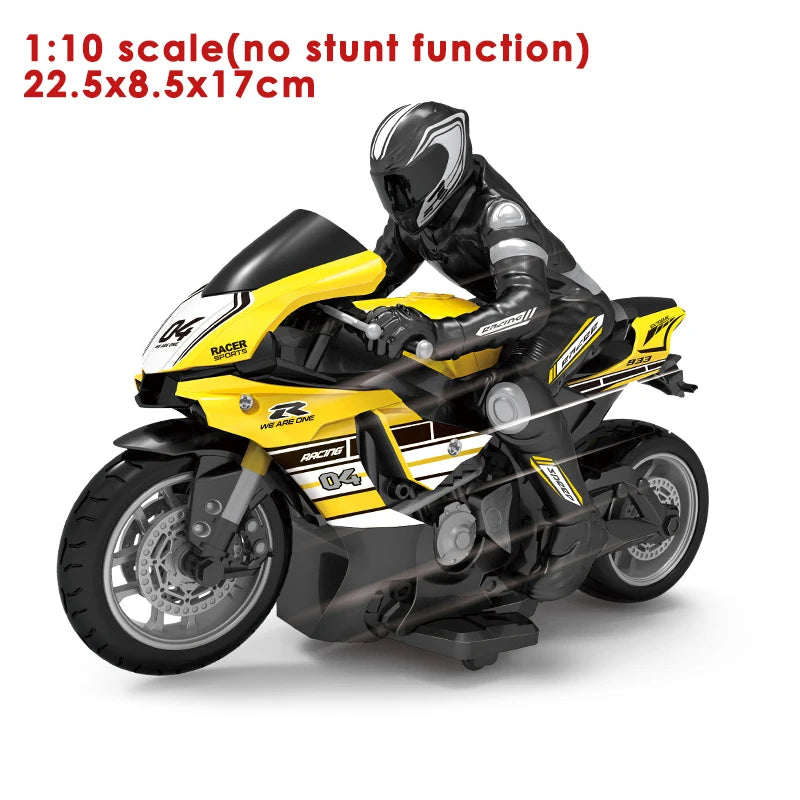 RC Motorcycles 1:6 & 1:10 Electric High-Speed Remote Control Racing Motorcycle for Kids