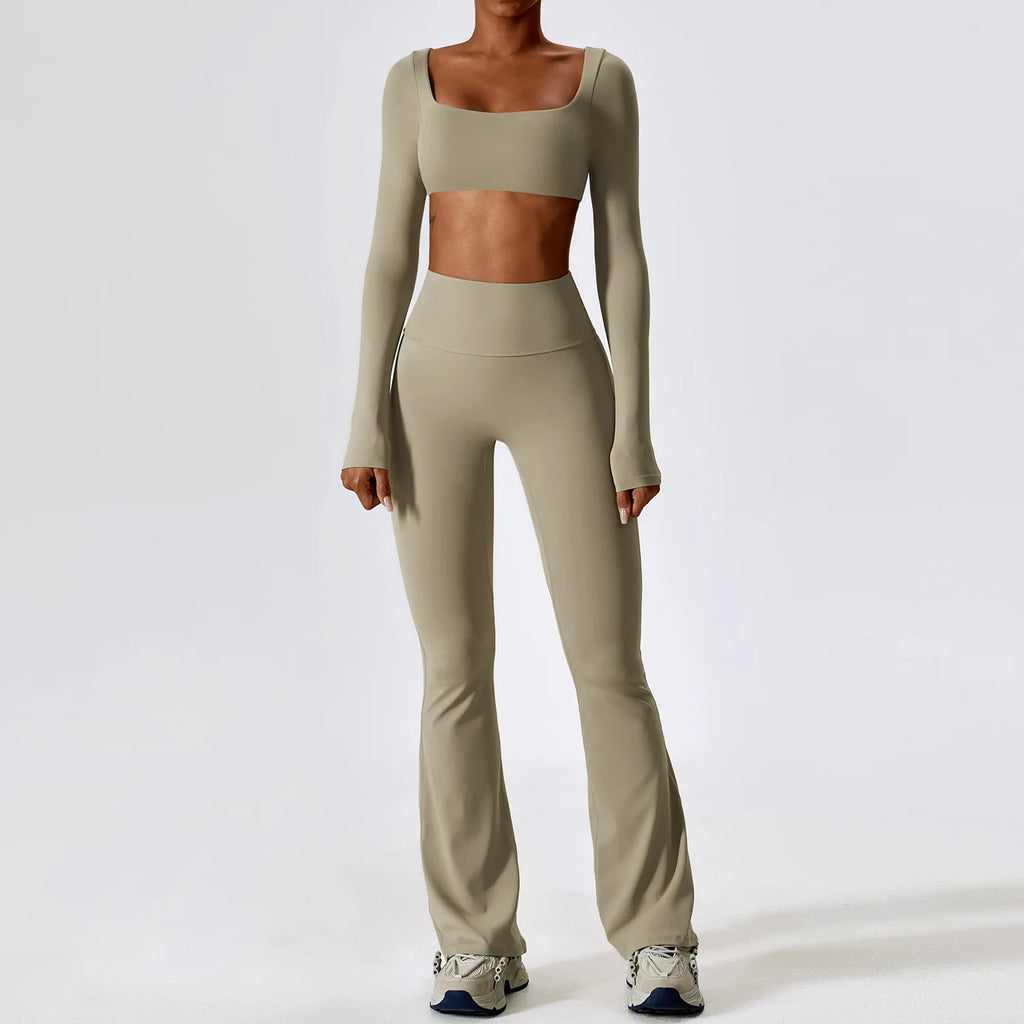 Seamless 2-Piece Women’s Yoga Set – Fitness Leggings & Sports Bra Workout Suit