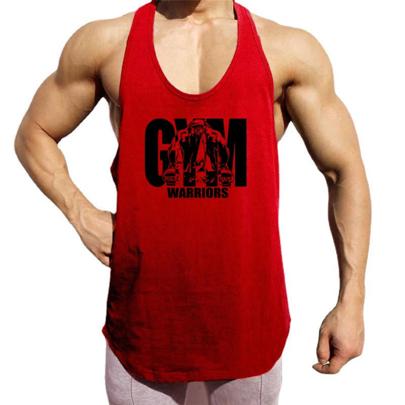 Men’s Mesh Fitness Stringer Tank Top – Sleeveless Gym & Workout Vest