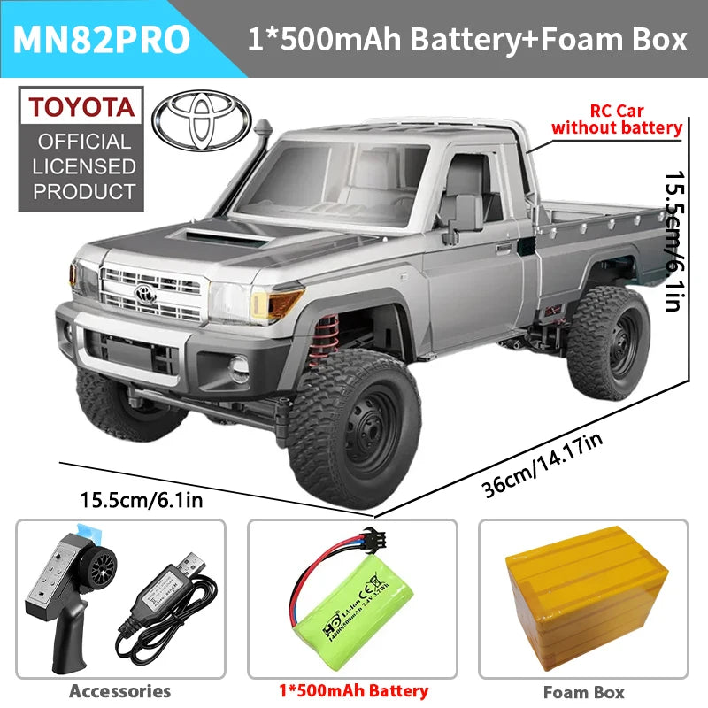 ZWN MN82 / MN82S LC79 1:12 Scale 4WD RC Pickup Truck – Full Scale Off-Road Climbing Remote Control Car