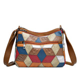 Vintage PU Leather Armpit Shoulder Bag for Women – Geometric Rivet Crossbody Satchel thumbnail 3
