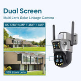 LS VISION Dual Screen Solar Camera 10X Zoom Outdoor WIFI/4G PTZ CCTV with Light Alarm thumbnail 2