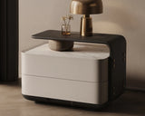 Nordic Minimalist Bedside Table with Storage Drawers – Modern Glamour Nightstand for Bedroom thumbnail 18