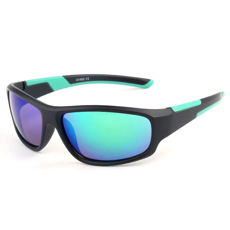 KENBO Kids UV400 Sport Goggles Sunglasses – Outdoor Cycling Mirror Glasses for Boys and Girls with Protective Case