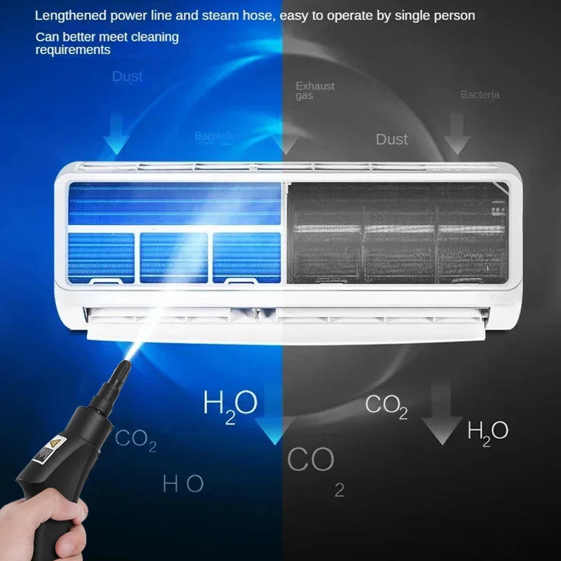2500W High-Temperature Handheld Steam Cleaner for Home, Car, Kitchen, and More