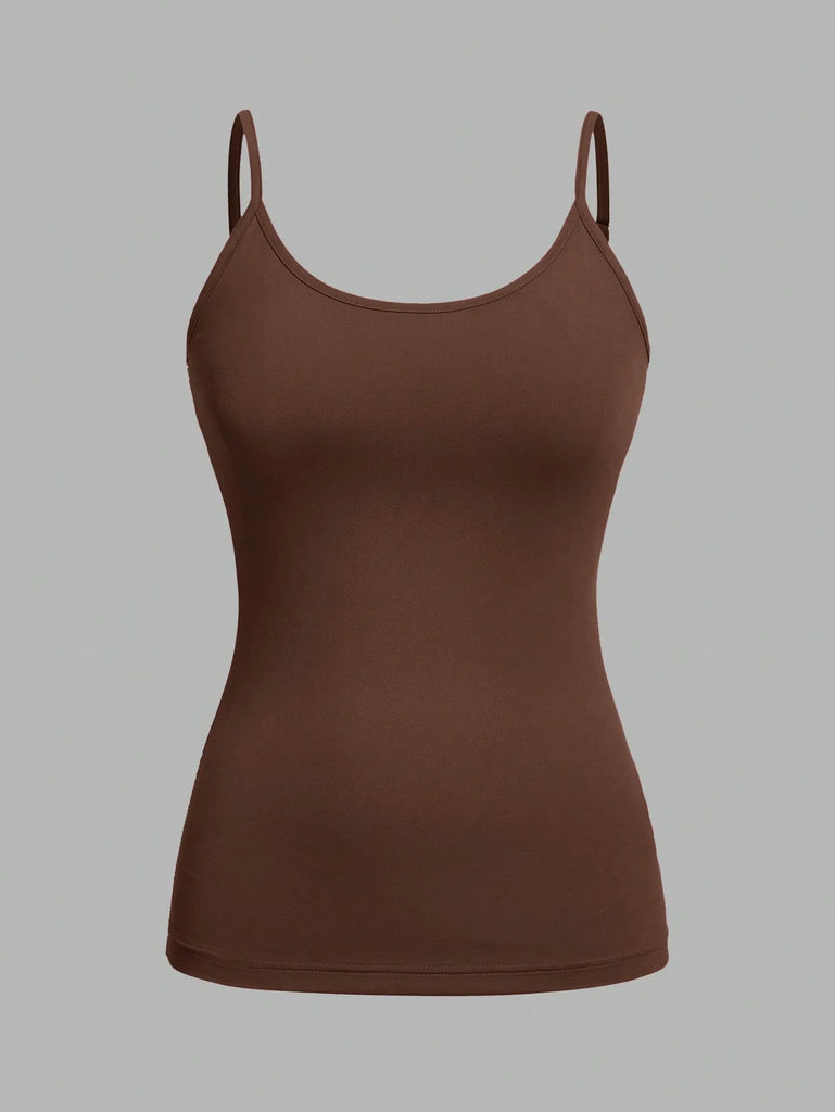 4-Pack Women’s Solid Color Camisole Tank Tops – Adjustable Strap Sleeveless Summer Vests