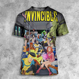 Anime Invincible 3D Printed Oversized Summer T-Shirt – Unisex Casual Tee for Men, Women & Kids thumbnail 10