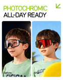 SCVCN Kids Photochromic Cycling Sunglasses UV400 TR90 Lightweight Sports Glasses for Boys and Girls Age 6–14 thumbnail 15