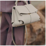 Women’s Pleated Faux Leather Handbag – Luxurious Texture Shell Shoulder Bag thumbnail 3